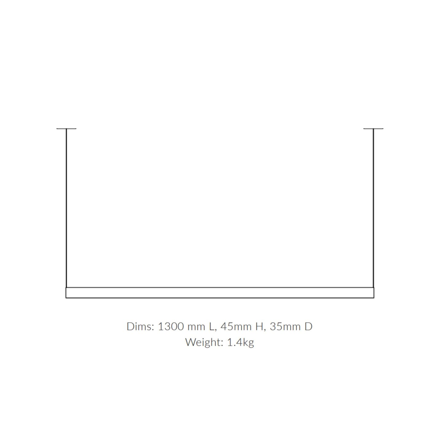 Margin Linear 130 Iron Grey